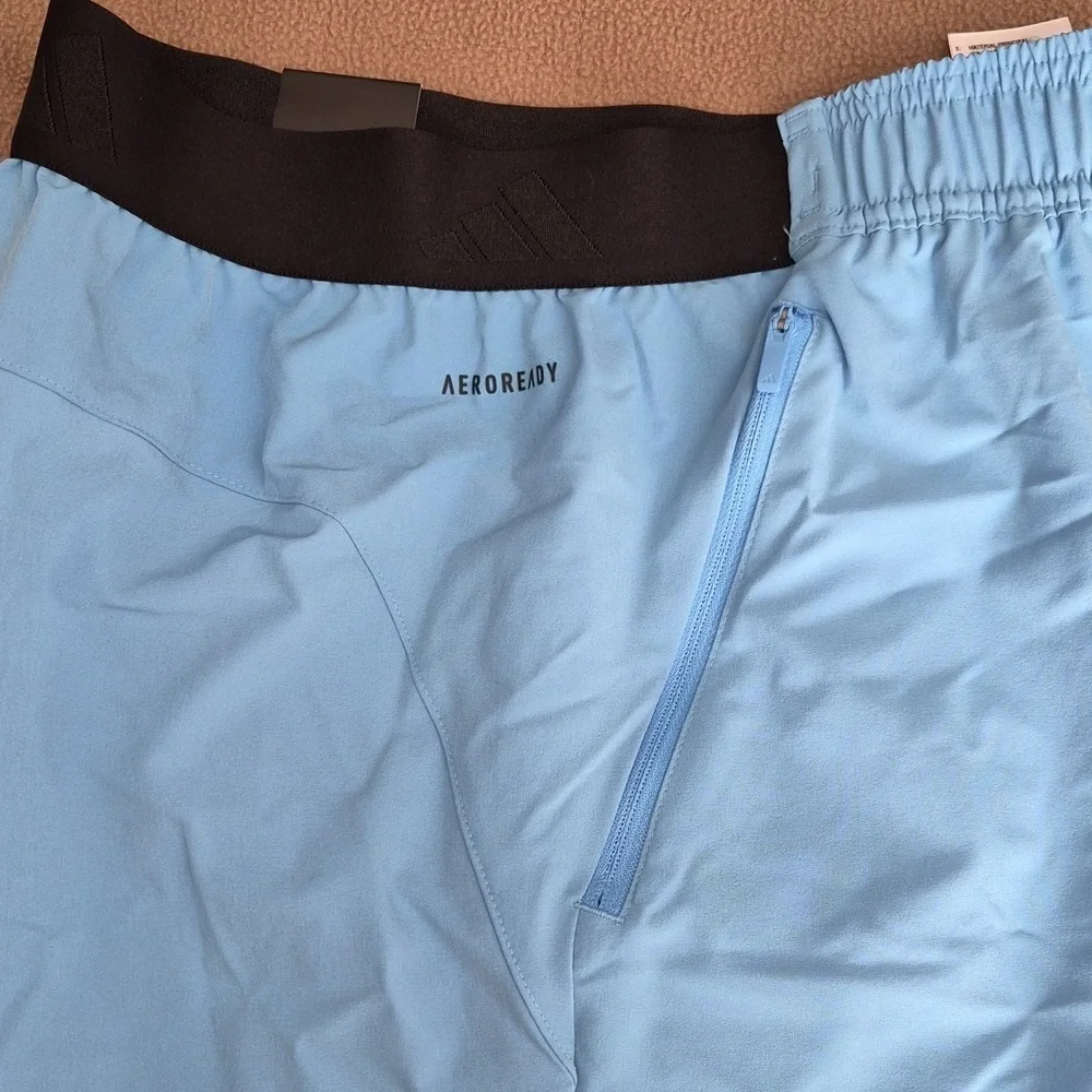 Adidas Men’s Axis Training Shorts XS Blue  AEROREADY 7” Inseam NWT